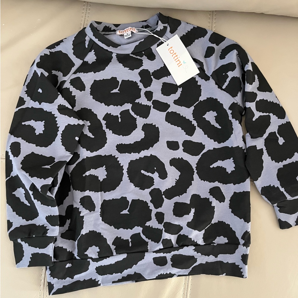 Animal print boys sweater